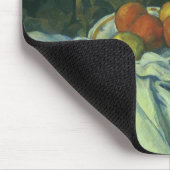 スティルライフ、カーテン&ピッチャーbyポール・セザンヌ マウスパッド (コーナー)