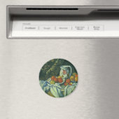 スティルライフ、カーテン&ピッチャーbyポール・セザンヌ マグネット (インサイチュ (食洗機))