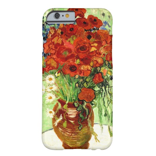 スティルライフ、デイジーとポピーのファンゴッホ Case-Mate iPhoneケース (裏面)