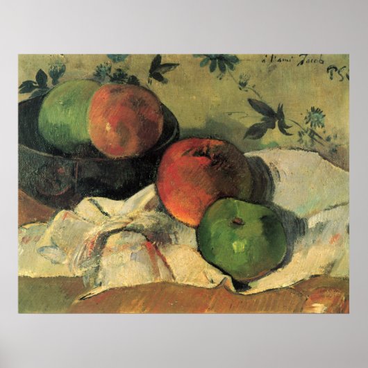スティルライフby� Eug ne Henri Paul Gauguin ポスター (正面)