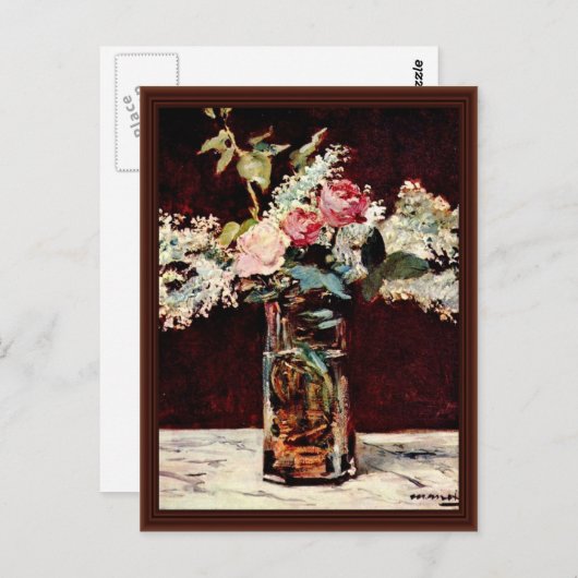 スティルライラックとバラズバイマネ・エドアール ポストカード (正面/裏面)