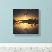 スティル湖 キャンバスプリント (インサイチュ (ウッドフロア))