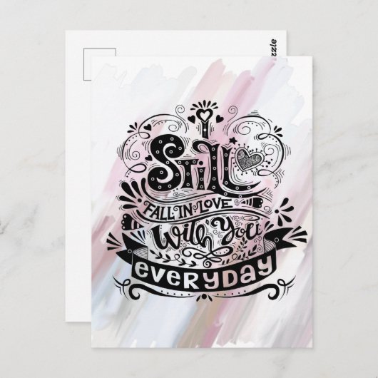 スティル秋ラブ毎日はがき水彩色 ポストカード (正面/裏面)