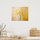 スティル・ライフ・オブ・デイジーとマリゴールド ポスター (キッチン)