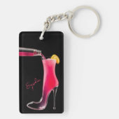 スティレットとカクテルハイヒール キーホルダー (裏面)