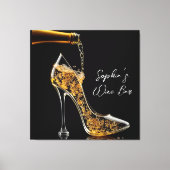 スティレットとワきらめくインワインバー キャンバスプリント (正面)