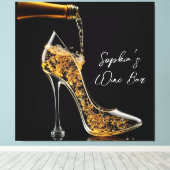 スティレットとワきらめくインワインバー キャンバスプリント (インサイチュ (ウッドフロア))