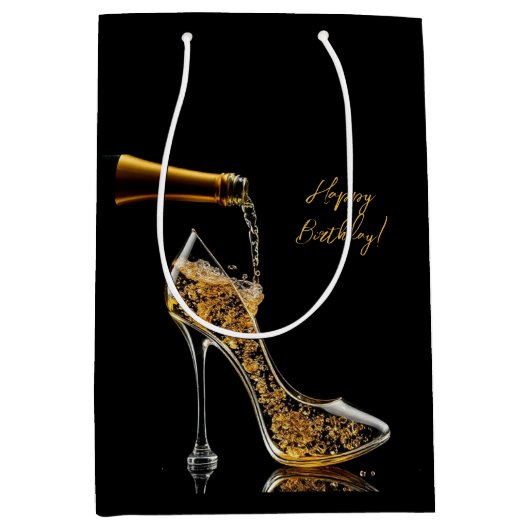 スティレットとワきらめくイン抱き枕 ミディアムペーパーバッグ (正面)