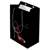 スティレットとワイン抱き枕 ミディアムペーパーバッグ (裏面アングル)