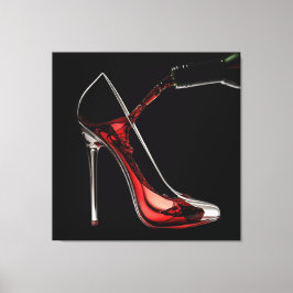 スティレットとワイン – ワインバー キャンバスプリント