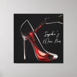 スティレットとワイン – ワインバー キャンバスプリント