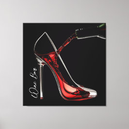 スティレットとワイン – ワインバー キャンバスプリント