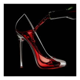 スティレットとワイン – ワインバー ポスター