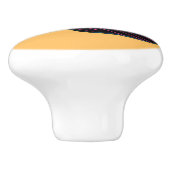 スティレットのポンプ、オレンジのホットピンク セラミックノブ (側面)