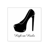 スティレットハイオンヒールパーソナライズされた文字 ラバースタンプ (インプリント)