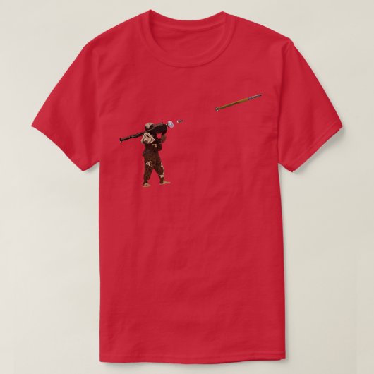 スティンガー・ガン発射ミサイル Tシャツ (デザイン正面)