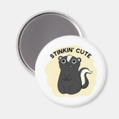 スティンキンおもしろいかわいいスカンクプン マグネット (正面/裏面)