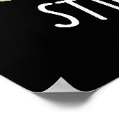 スティンキンキュートおもしろいチーズプンダークBG ポスター (角)