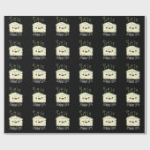 スティンキンキュートおもしろいチーズプンダークBG ラッピングペーパー (フラット)