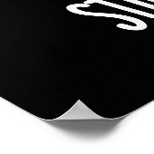 スティンキンキュートポおもしろいープンダークBG ポスター (角)