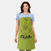 スティンクスタントンクミスターグインチ引用文 エプロン (着用した状態)