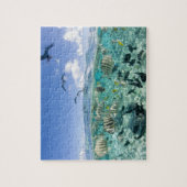 スティングレイを使ったラグーンサファリ旅行 ジグソーパズル (縦)