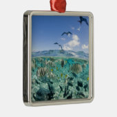 スティングレイを使ったラグーンサファリ旅行 メタルオーナメント (右)