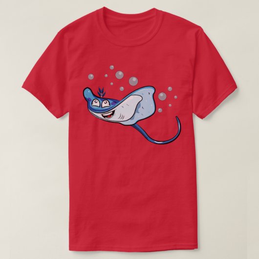 スティングレイイラストレーション Tシャツ (デザイン正面)