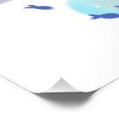 スティングレイイン海イラストレーション ポスター (コーナー)