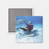 スティングレイシティー、グランドケイマン、ケイマン諸島 マグネット (正面/裏面)