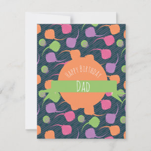 スティングレイハッピーバースデーパパファーザーグランドパ カード