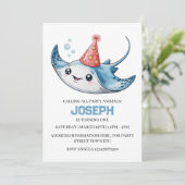 スティングレイバースデーパーティー招待招待状プール (スタンド正面)