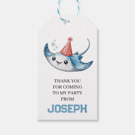 スティングレイバースデーパーティー ギフトタグ