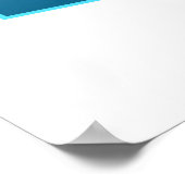 スティングレイ移動!デザイングラデーション青の背景 | ポスター (角)