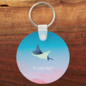 スティングレ飛んでいるイ キーホルダー (正面)