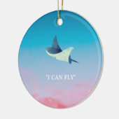 スティングレ飛んでいるイ セラミックオーナメント (左)