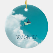 スティングレ飛んでいるイ セラミックオーナメント (裏面)