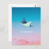 スティングレ飛んでいるイ ポストカード (正面/裏面)