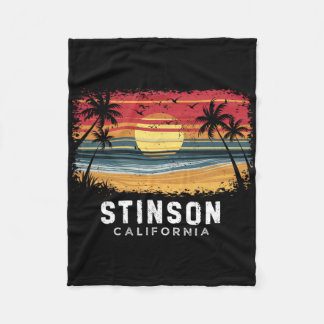 スティンソンビーチ カリフォルニア サーフボード ビーチ フリースブランケット