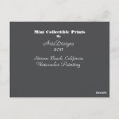 スティンソンビーチ, CA – ミニ収集可能プリント ポストカード (裏面)