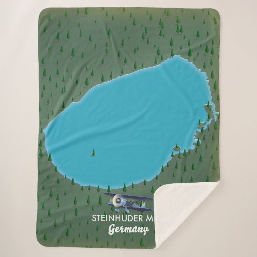 スティンフダーメーエルドイツの地図プラーク シェルパブランケット (正面)