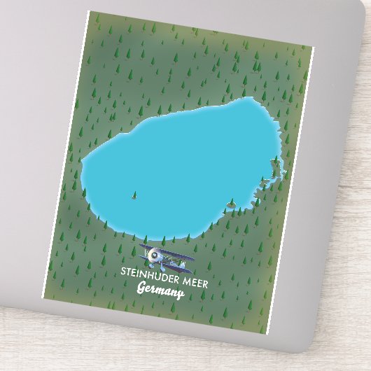 スティンフードメーエルドイツの地図 シール (詳細)