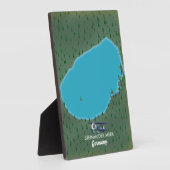 スティンフードメーエルドイツの地図 フォトプラーク (側面)