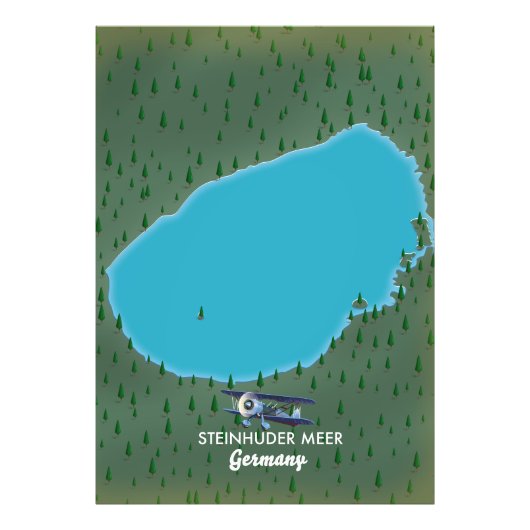 スティンフードメーエルドイツの地図 フォトプリント            (正面)