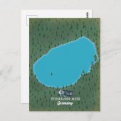 スティンフードメーエルドイツの地図 ポストカード (正面/裏面)