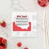 スティンラト！ソングポーランドの地図 縁ありカクテルナプキン (インサイチュ)