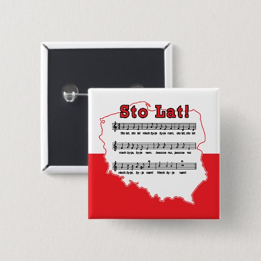 スティンラト!ソングポーランドの地図 缶バッジ (正面&裏面)