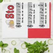 スティンラト！ビールのマグで歌う キッチンタオル (折り畳み)
