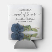 スティーエレガントルブルーバラメイド・オブ・オーナー(花嫁付き添い人)結婚ズ 缶クーラー (裏面)