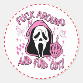 スティーカーの叫び ラウンドシール